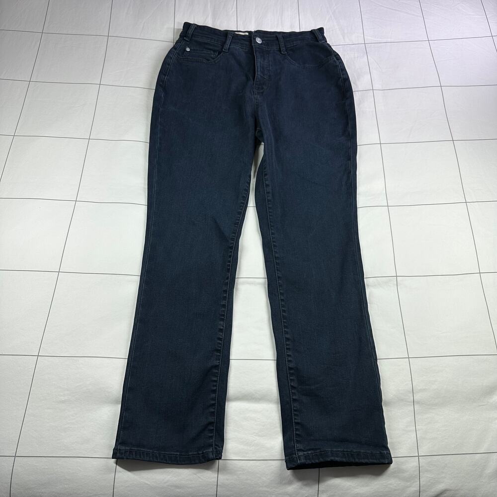 Anthropologie Pilcro Jeans Women 29 Blue Dark Wash Slim Straight Lyocell Stretch